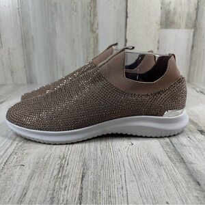 Anne Klein Brown/pink Slip-On Sneakers